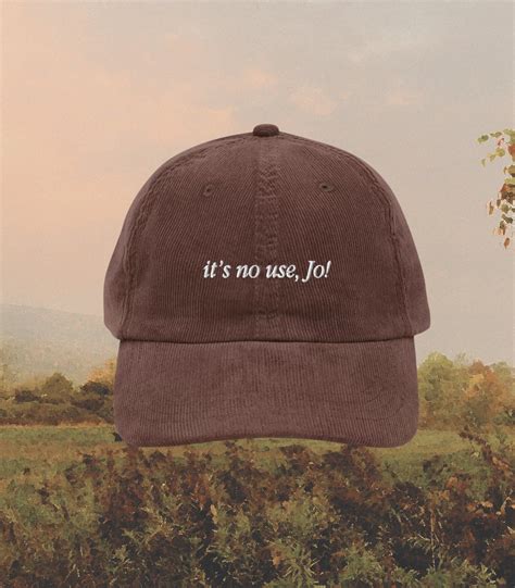 Little Women It's No Use Jo Corduroy Embroidered Hat * Cottagecore ...