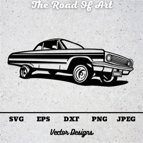 Buy Lowrider Car SVG Cut Files for Cricut & Silhouette Digital Download ...