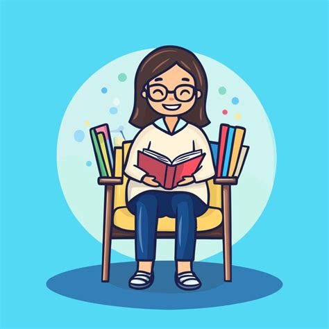 Cute counselor uplifting students vector icon | Premium Vector