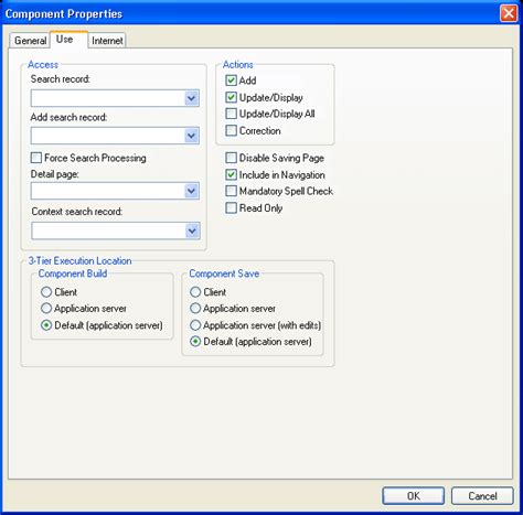 Setting Component Properties