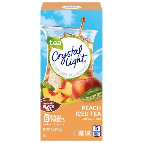 Crystal Light Peach Iced Tea Drink Mix - Shop Tea at H-E-B