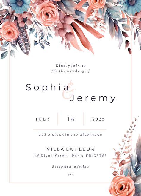 Modern Wedding Invitation Cards
