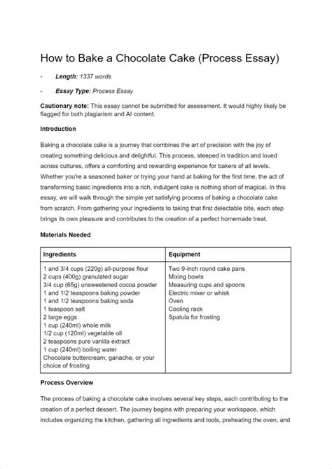 Image result for Process Analysis Essay Recipe Examples