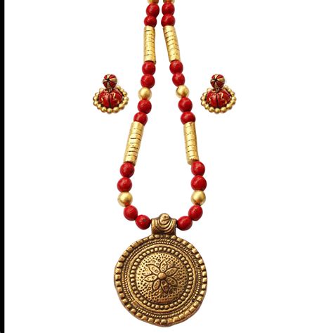 Buy Anika Terracotta Jewelry Brass Strand for Women (Multi-Colour) at ...