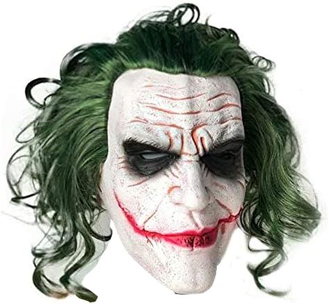 Buy Mltao Latex Mask Costume Clown Joker Cosplay Man Smile Mask with ...