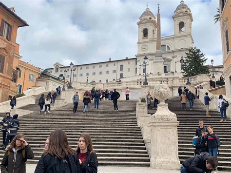 Download Spanish Steps Cloudy Sky Wallpaper | Wallpapers.com