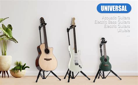 kh Guitar Stand Tripod Auto Lock Guitar Universal Portable Adjustable ...