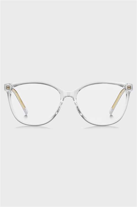 HUGO - Clear-acetate optical frames with gold-tone core wire - Transparent