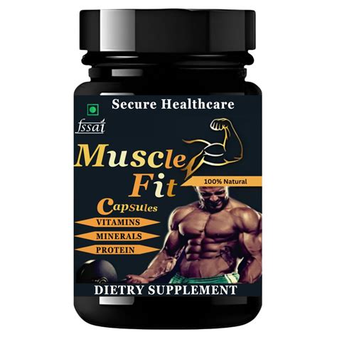 Muscle Fit Capsule | Ayurvedic Muscle & Mass Gainer | 30 Capsules ...