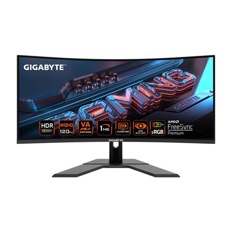 GIGABYTE 86.36 cm (34 inch) Curved WQHD VA Panel Gaming Monitor ...