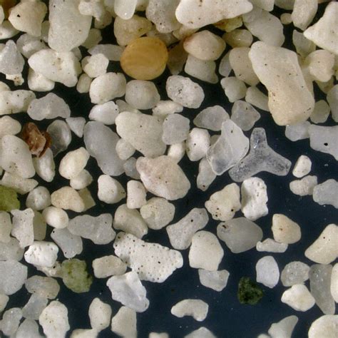 White Sand Under Microscope