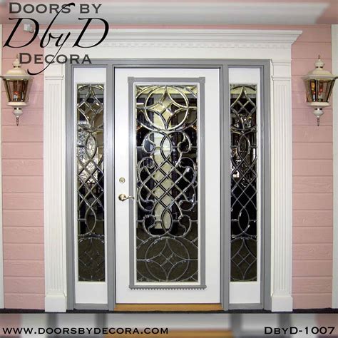 Custom Leaded Glass Leaded Beveled Glass Door - Doors by Decora