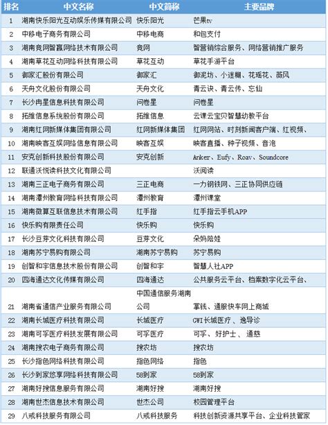 工业和信息化部网络安全产业发展中心 区域互联网领军企业榜单 2019年湖南省互联网企业50强发展报告在长沙发布
