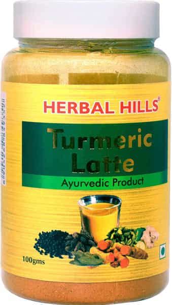 Buy HERBAL HILLS TURMERIC LATTE 100 GM HALDI MILK POWDER TURMERIC MILK ...