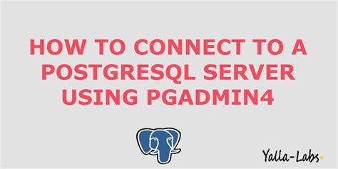 Image result for How to Connect PostgreSQL Database
