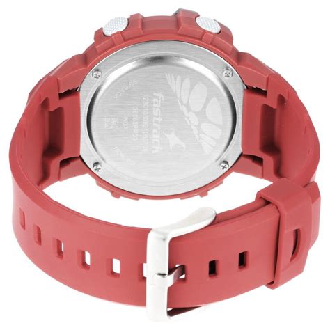 Fastrack Streetwear Digital Grey Dial Silicone Strap Watch for Guys