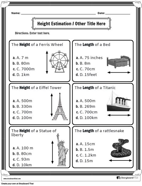 Image result for Beginning Measurement Worksheets