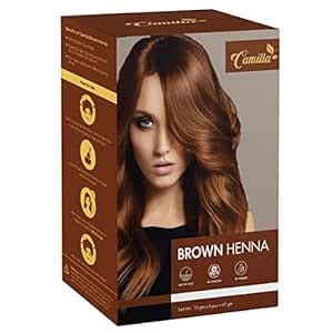 Buy Camilla Hair Color Powder - Brown | Henna Based Hair Color for ...