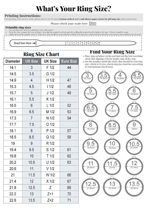 Ring Size Chart