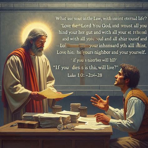 What does Luke 10:25-28 mean? | Bible Art