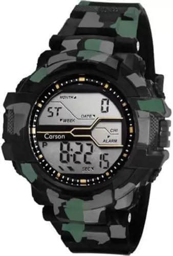 Buy SELLORIA Digital Sports Multi Functional Black Dial Silicone Watch ...