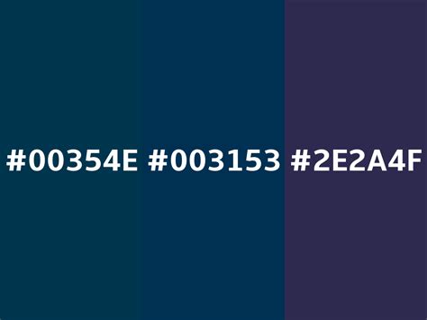 Prussian blue color (Hex 003153)