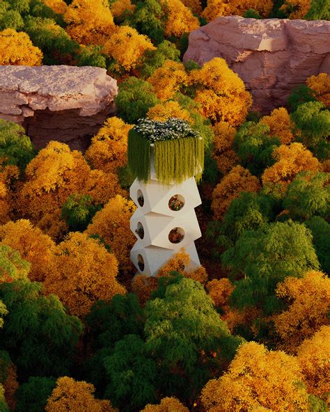 Forest Buildings on Behance