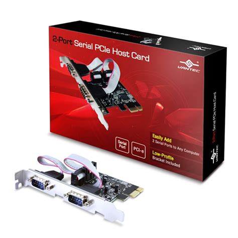 Vantec 2-Port Serial PCIe Host Card (UGT-PCE20SR) : Amazon.in ...