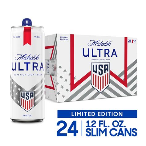 Michelob Ultra Light Beer 12-Oz Can 24-Pack – Liquor Express
