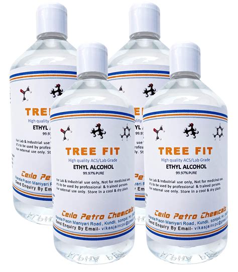 Buy TREE FIT Ethyl Alcohol Used As Solvent For Paints, Varnishes Pure ...