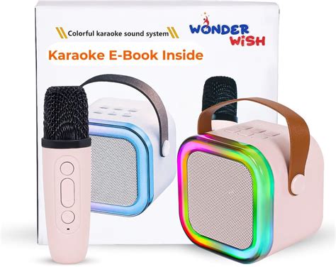 Wonderwish Karaoke Machine for Kids Adults Mini Portable Bluetooth ...