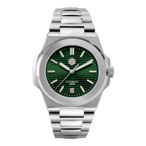 San Martin Diver Retro Luxury Men Watch SN076G V2 - Sunburst Green ...