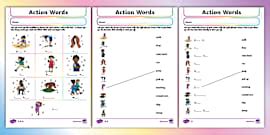Printable Verbs Worksheet Year 1 KSSR