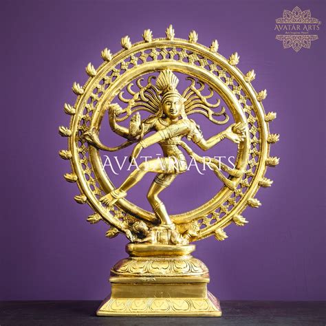 Buy Brass Nataraja Statues | Shop Brass Nataraja idols Online - Avatar Arts
