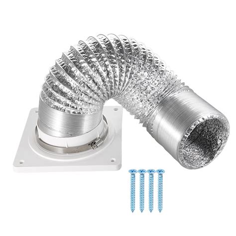 Uxcell 4 Inch Dryer Vent Wall Plate Adapter Ventilation Duct Flange ...