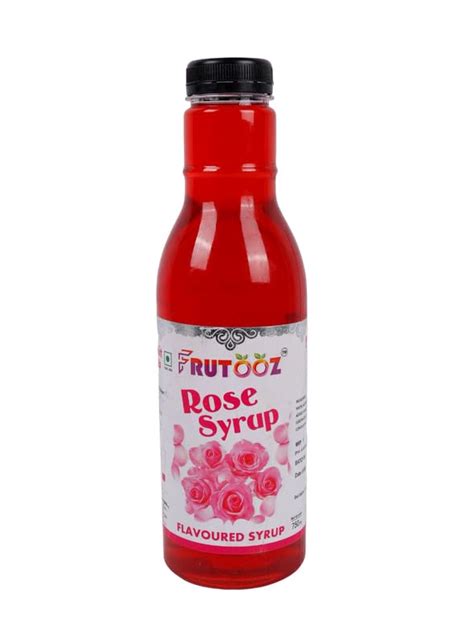 Frutooz Rose Syrup - Fragrant Rose Petal Drink Concentrate, 750ml ...
