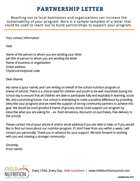 Partner Letter Template 的图像结果