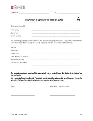 Fillable Online DECLARATION OF BENEFICIAL OWNERSHIP - OnlineSBI Fax ...