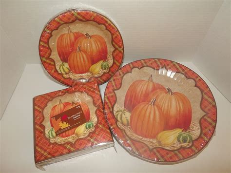 Brother Sister Design Studio Fall Pumpkins & Gourds 7" Paper Napkins, 8 ...