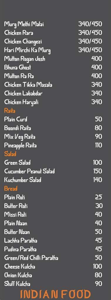 Menu of Moh Maya Cafe, GTB Nagar, New Delhi