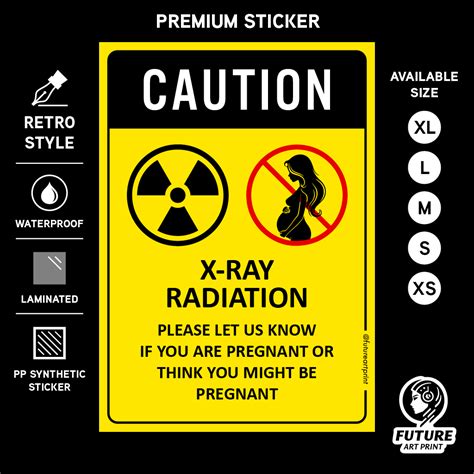 Caution X-Ray Xray Radiation. Warning Pregnant Pregnancy Danger Hazard. Sticker Safety Sign ... - can babies have x rays