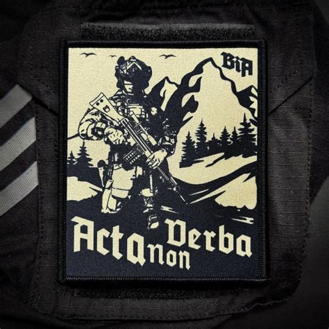 Acta non Verba | patch with Velcro backing