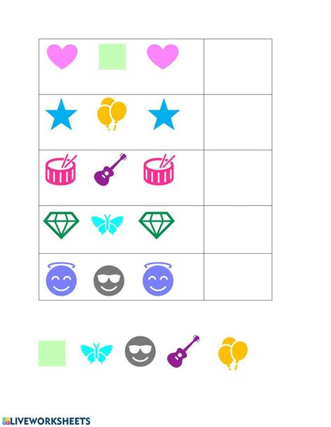 Image result for Types of Patterns Worksheet