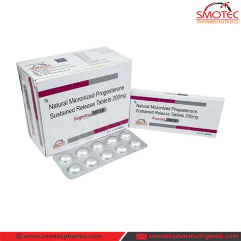ROGESTRO-200 SR Tablets SMOTEC PHARMACEUTICALS