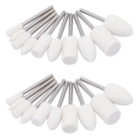 PHYHOO Wool Felt Mounted Mandrel Grinding Grinder Head Polishing ...