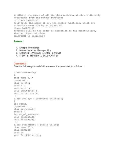 Image result for Inheritance Exercise C