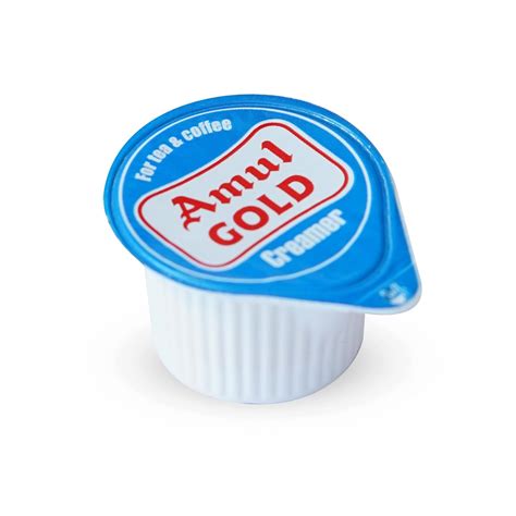 Amul Gold Milk Creamer 80 Cup of 10 Gram Cup ( 2 Tray of 40 Cup ...