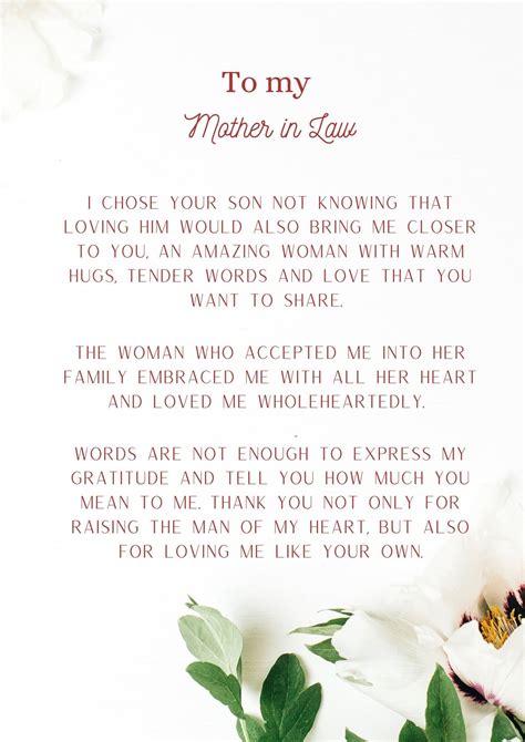 Sweet Quotes About Mother In Laws