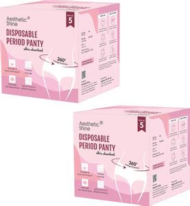 Aesthetic Shine Disposable Period Panties | S M | Leak-Proof Protection ...