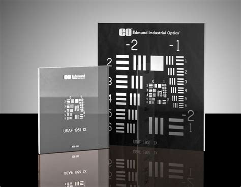 2" x 2" Positive, USAF 1951 Hi-Resolution Target | Edmund Optics